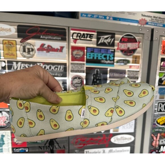 TOMS Women's, Alpargata Paper Source Slip-On Shoes - Avocado Print NEW - Picture 3 of 8